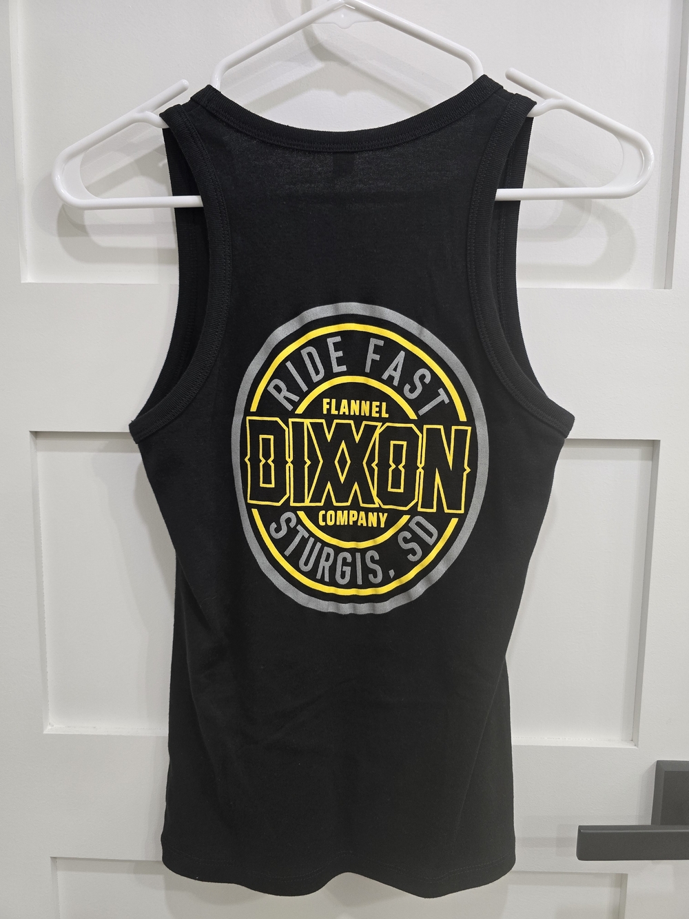 NWOT Dixxon Limited Addition Sturgis Black Tank with Yellow Logo